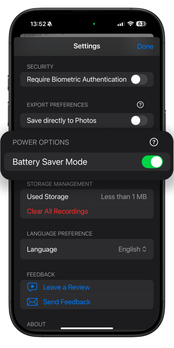 Battery Optimized